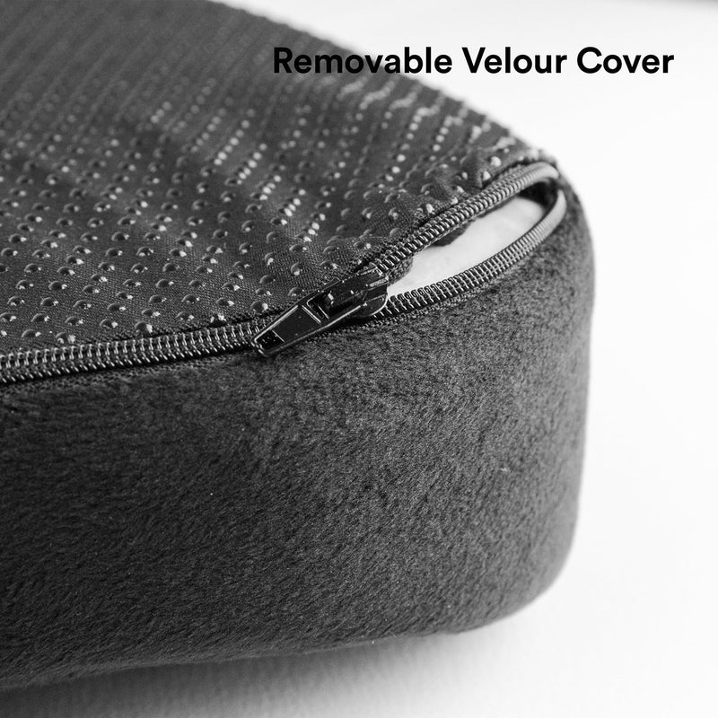 SnugPad Black Memory Foam Seat Cushion - Sciatica, Back, Hip, and Tailbone Pain Relief, Firm Version, Support for Office Chair, Wheelchair, Car. Non-Slip Orthopedic Coccyx Memory Foam (2 Pack) - Image 5